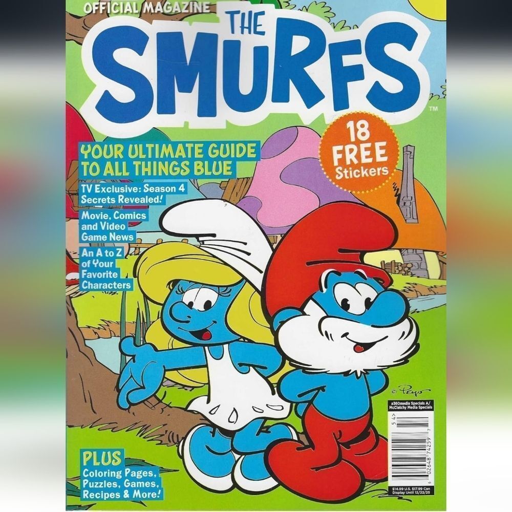 🆕️📖Official Magazine, The Smurfs: Your Ultimate Guide to All Things Blue